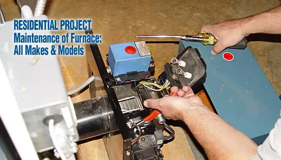NorthStar technician performing furnace maintenance
